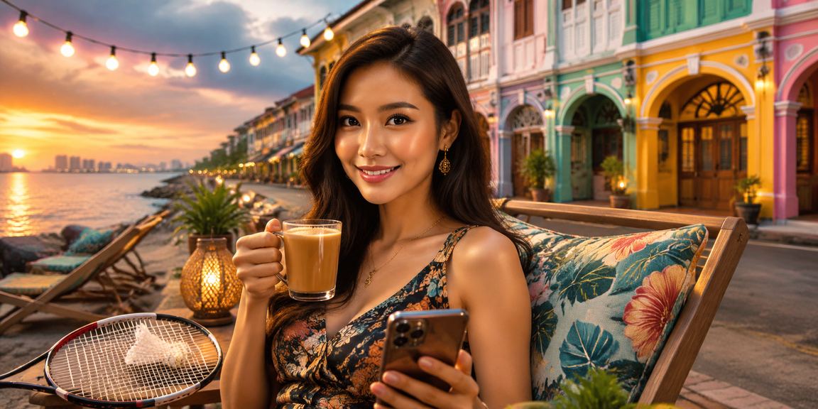 Pemain Malaysia menggunakan telefon mudah alih untuk bermain kasino dalam talian di Pulau Pinang